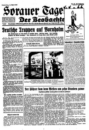 Sorauer Tageblatt vom 11.04.1940