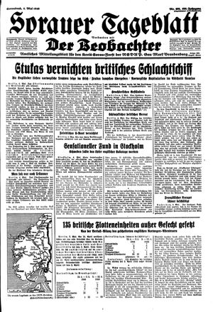 Sorauer Tageblatt on May 4, 1940