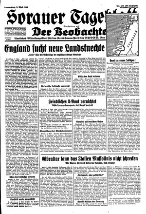 Sorauer Tageblatt vom 09.05.1940