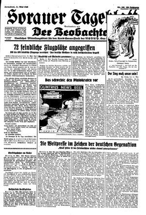 Sorauer Tageblatt vom 11.05.1940