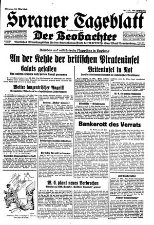 Sorauer Tageblatt vom 26.05.1940