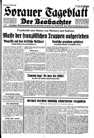 Sorauer Tageblatt vom 31.05.1940