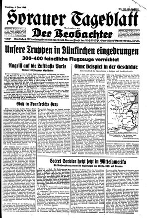 Sorauer Tageblatt vom 04.06.1940