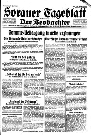 Sorauer Tageblatt vom 06.06.1940