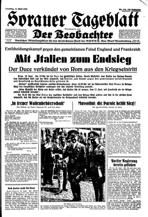 Sorauer Tageblatt vom 11.06.1940