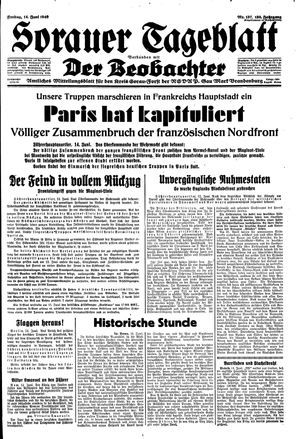 Sorauer Tageblatt vom 14.06.1940