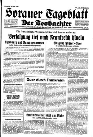Sorauer Tageblatt vom 19.06.1940