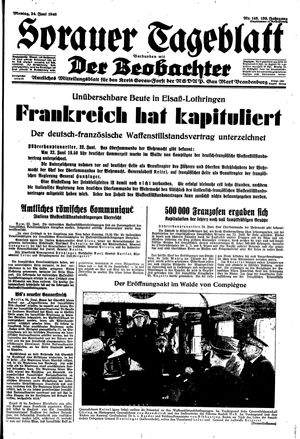 Sorauer Tageblatt vom 24.06.1940