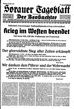 Sorauer Tageblatt vom 25.06.1940