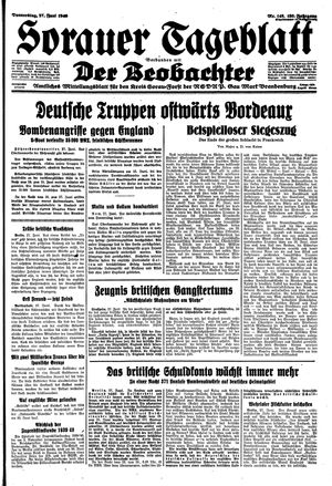 Sorauer Tageblatt vom 27.06.1940