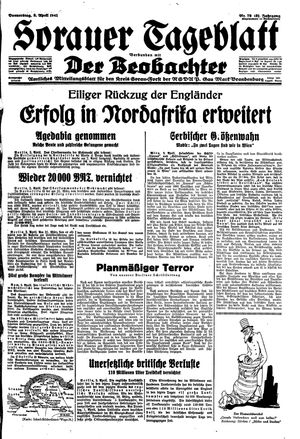 Sorauer Tageblatt vom 03.04.1941
