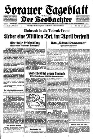 Sorauer Tageblatt vom 03.05.1941