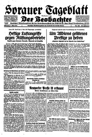 Sorauer Tageblatt vom 07.05.1941