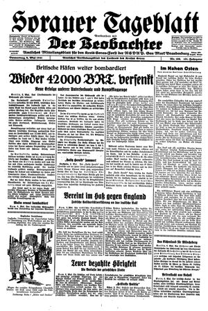 Sorauer Tageblatt vom 08.05.1941