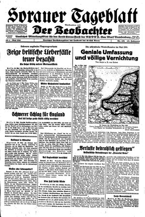 Sorauer Tageblatt vom 10.05.1941