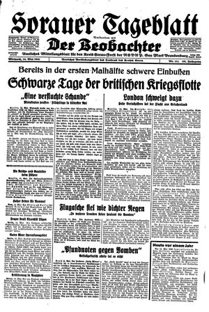 Sorauer Tageblatt vom 14.05.1941