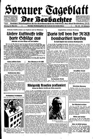 Sorauer Tageblatt vom 19.05.1941