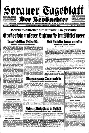 Sorauer Tageblatt vom 22.05.1941