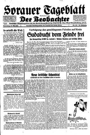 Sorauer Tageblatt vom 29.05.1941