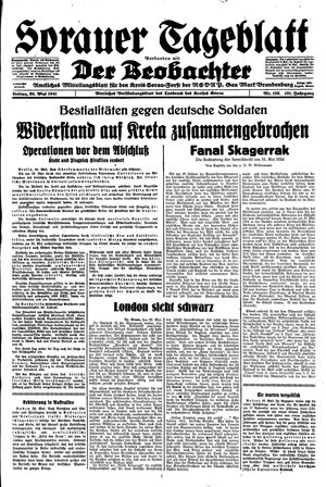 Sorauer Tageblatt vom 30.05.1941