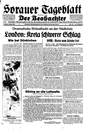 Sorauer Tageblatt vom 03.06.1941