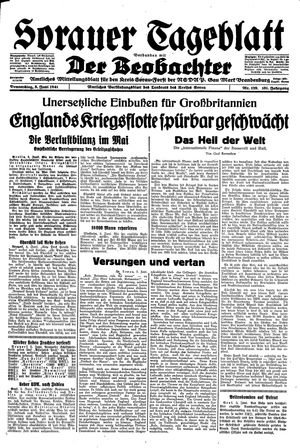 Sorauer Tageblatt vom 05.06.1941