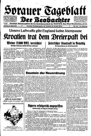 Sorauer Tageblatt vom 16.06.1941