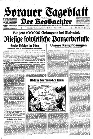 Sorauer Tageblatt vom 02.07.1941