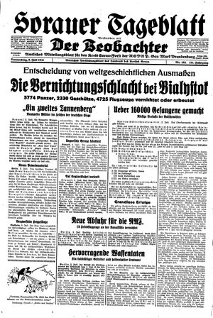 Sorauer Tageblatt vom 03.07.1941