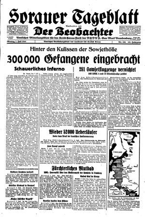 Sorauer Tageblatt vom 07.07.1941