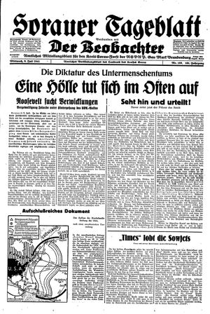 Sorauer Tageblatt vom 09.07.1941