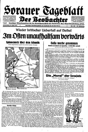 Sorauer Tageblatt vom 10.07.1941