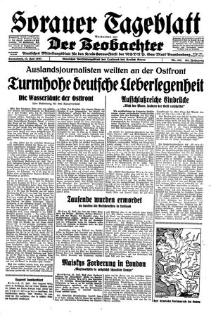 Sorauer Tageblatt vom 12.07.1941