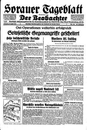 Sorauer Tageblatt vom 16.07.1941