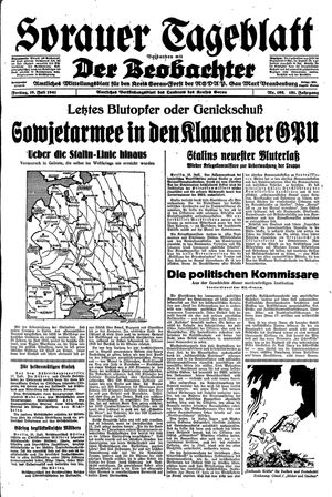 Sorauer Tageblatt vom 18.07.1941