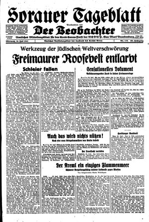 Sorauer Tageblatt vom 23.07.1941
