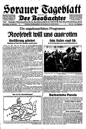 Sorauer Tageblatt vom 24.07.1941