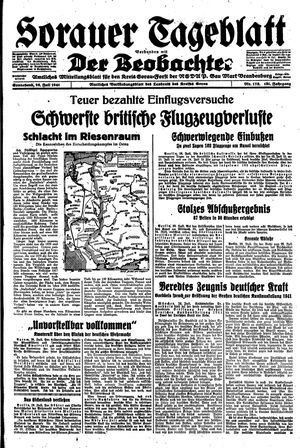 Sorauer Tageblatt vom 26.07.1941