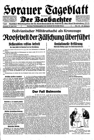Sorauer Tageblatt vom 29.07.1941