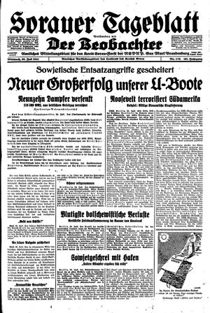 Sorauer Tageblatt vom 30.07.1941