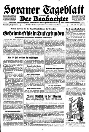 Sorauer Tageblatt vom 31.07.1941