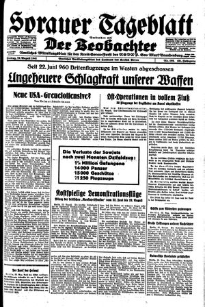 Sorauer Tageblatt vom 22.08.1941