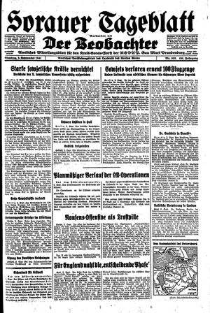 Sorauer Tageblatt vom 02.09.1941