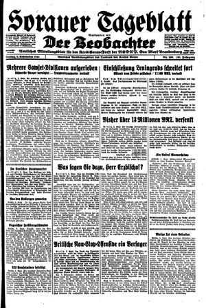 Sorauer Tageblatt vom 05.09.1941