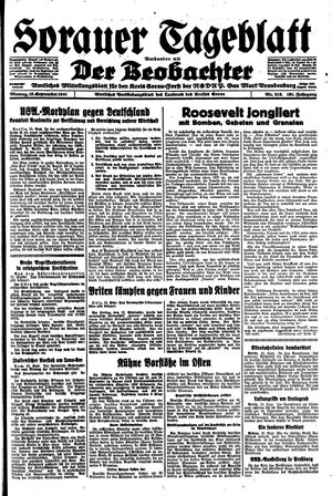 Sorauer Tageblatt vom 15.09.1941