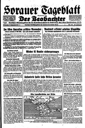 Sorauer Tageblatt vom 17.09.1941