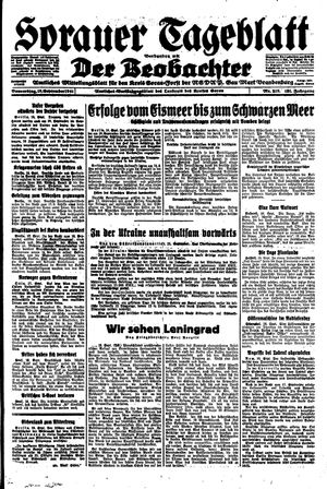 Sorauer Tageblatt vom 18.09.1941
