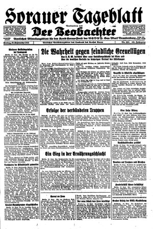 Sorauer Tageblatt vom 19.09.1941