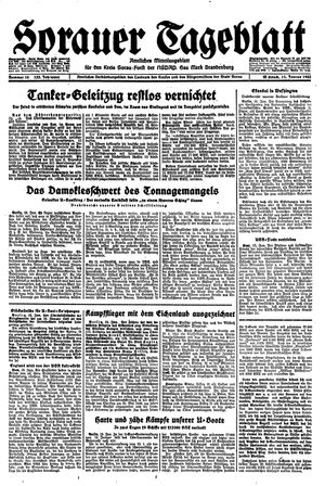 Sorauer Tageblatt vom 13.01.1943