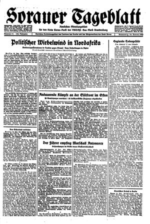 Sorauer Tageblatt vom 14.01.1943